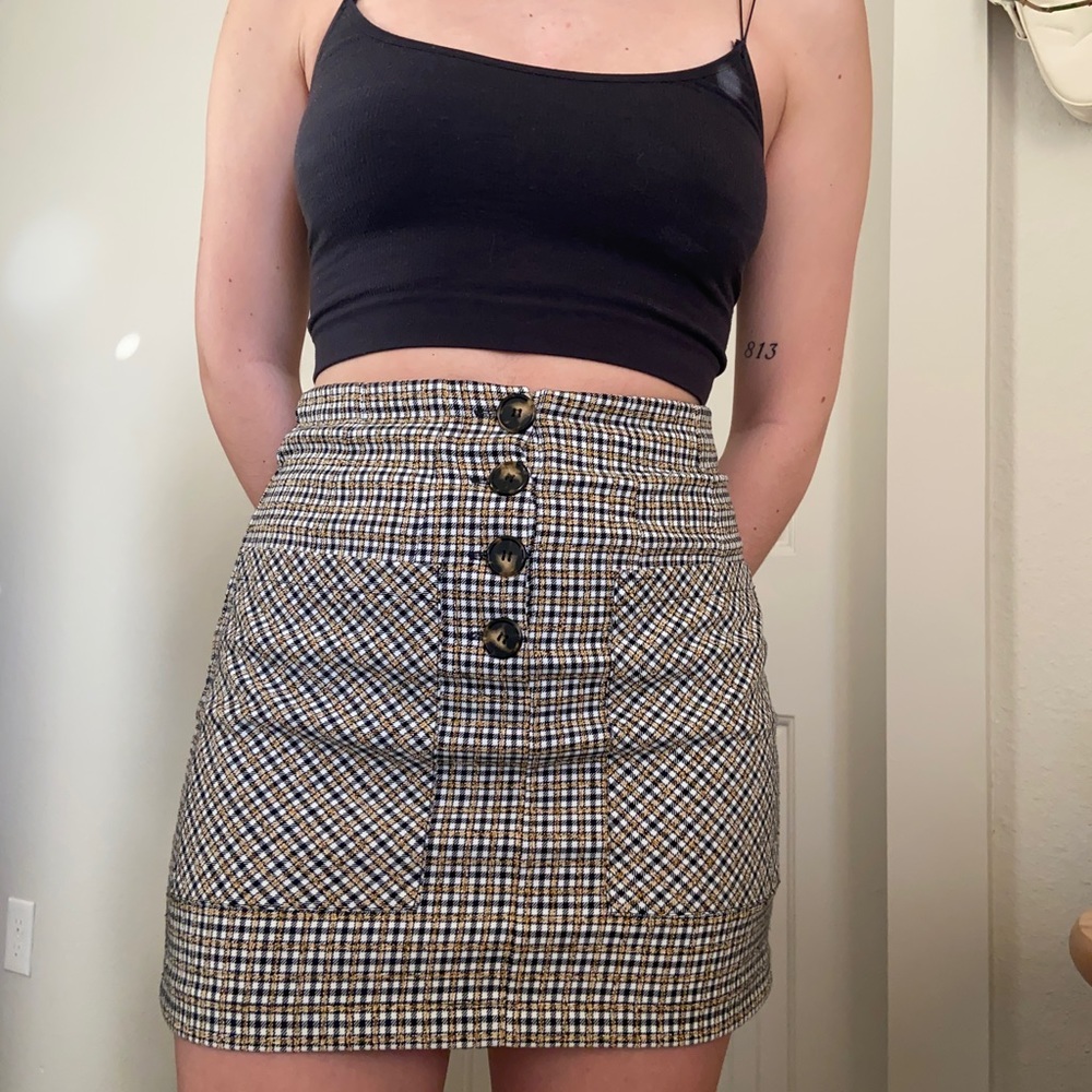 Topshop Plaid Skirt